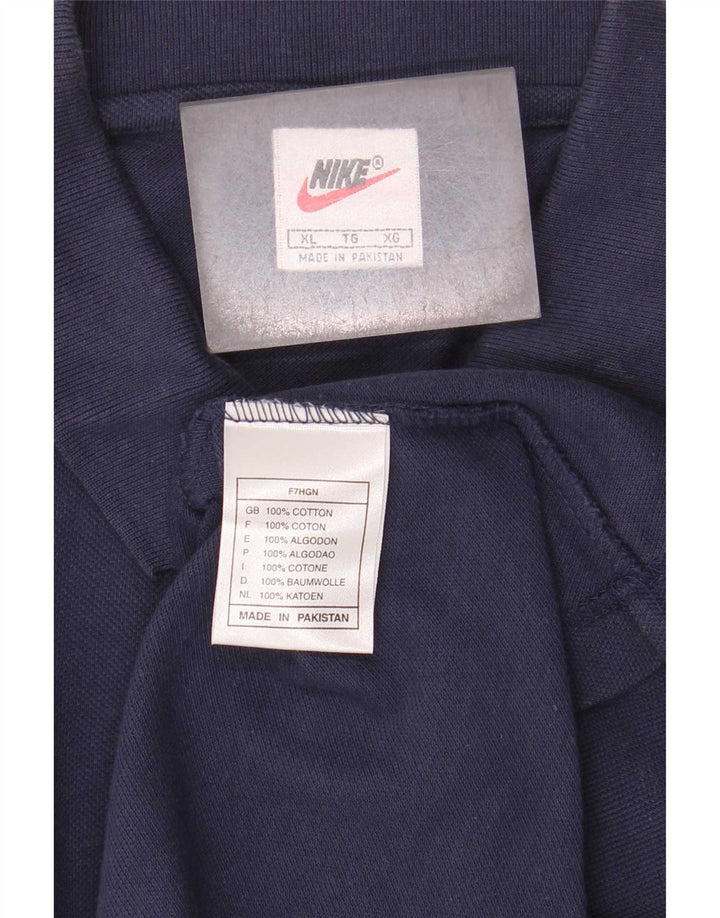Męska koszulka polo Nike XL, granatowa, bawełniana
