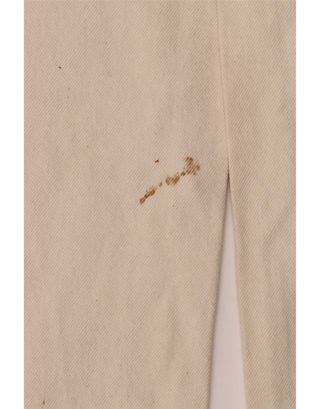 Wampum Męskie proste dżinsy IT 48 Medium W30 L32 Złamana biała bawełna