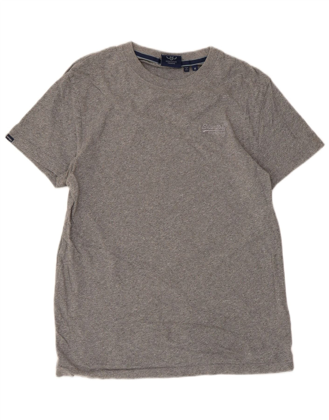 T-shirt damski SUPERDRY Top UK 12, średnioszary, bawełniany
