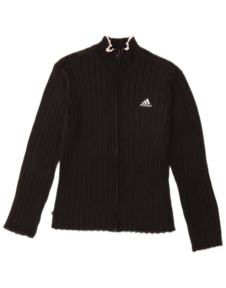 Sweter damski ADIDAS, UK 12, średni czarny, bawełniany
