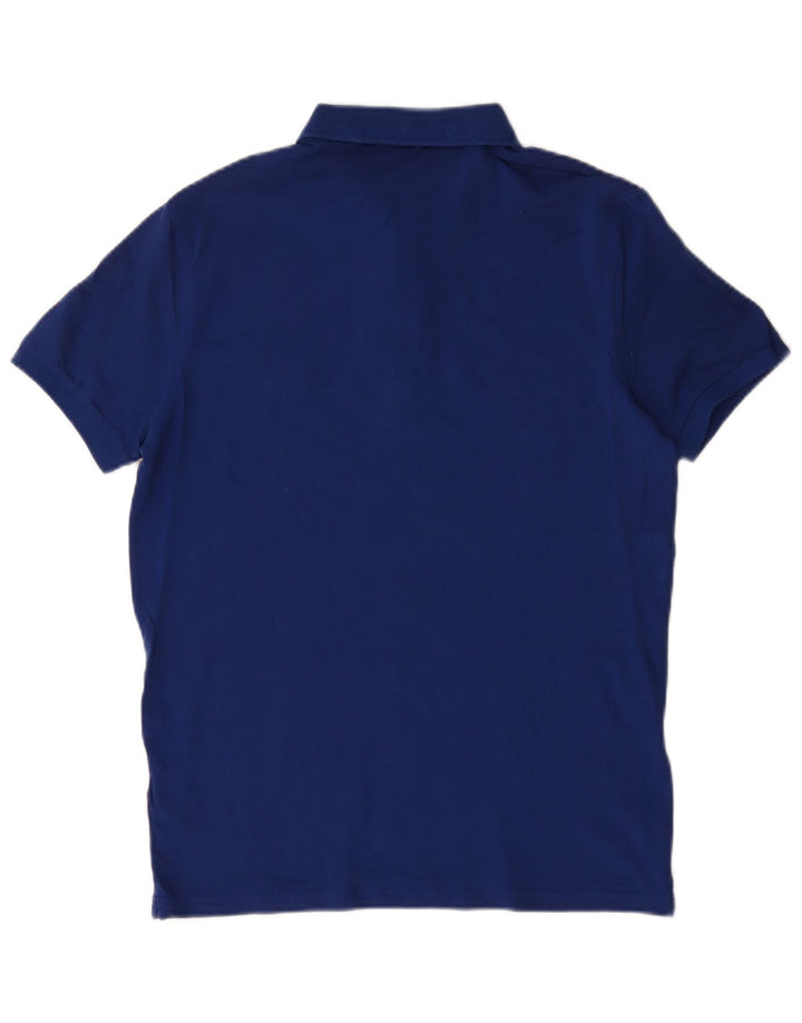 Męska koszulka polo Slim Fit Hugo Boss, średnia niebieska, bawełniana