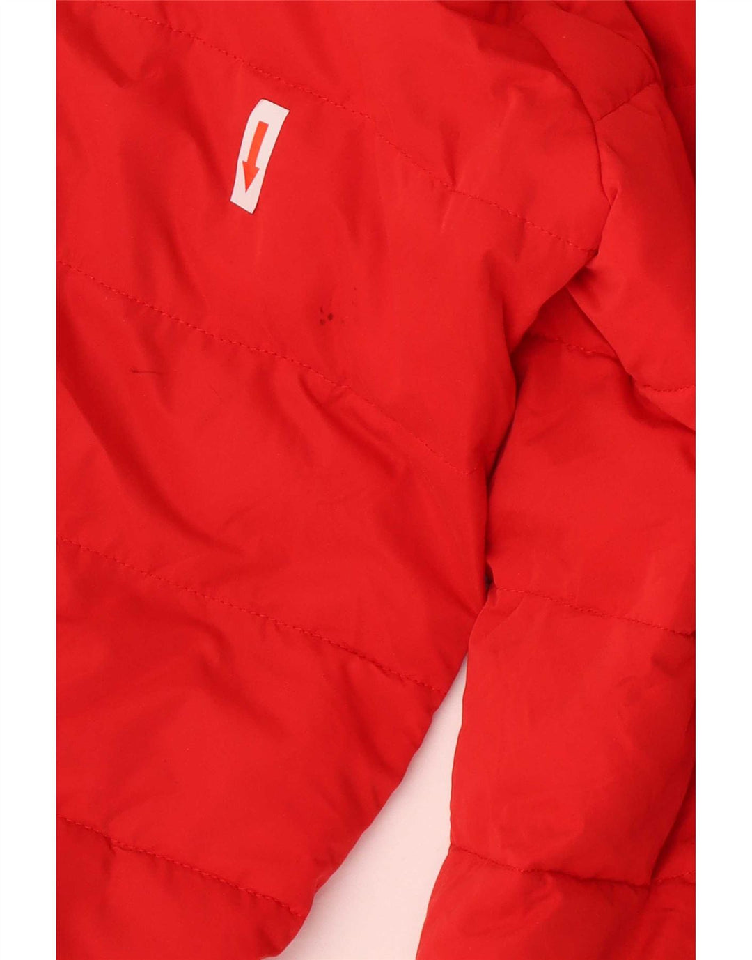 Damski ocieplany płaszcz z kapturem Superdry UK 14, duży, czerwony poliester