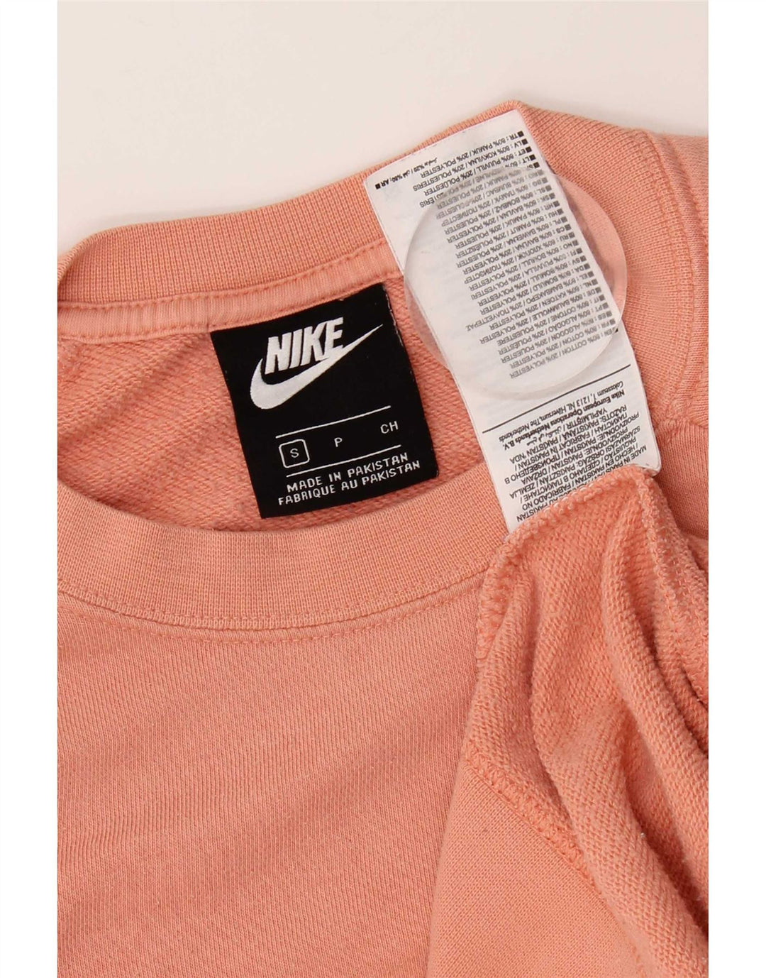 Damski sweter oversize Nike UK 10, mały, różowy, bawełniany