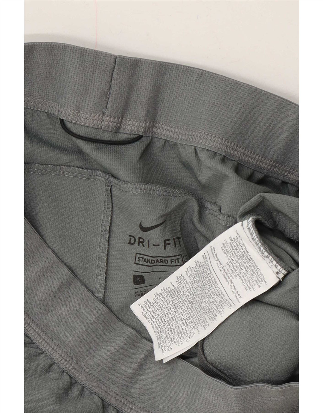 Męskie spodenki sportowe Nike Dri Fit Graphic Standard, małe, szare, poliestrowe