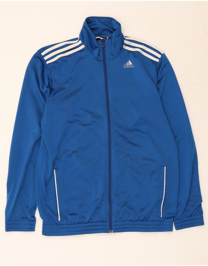Adidas Męska kurtka dresowa UK 42/44, duża, niebieska, poliester