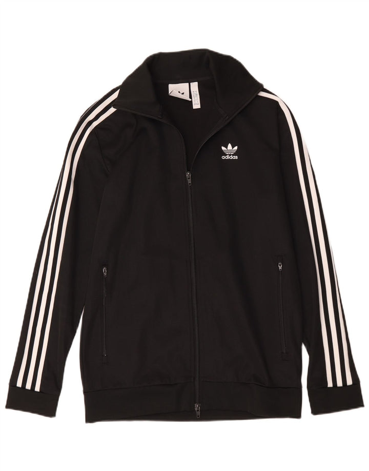 Adidas Męska bluza dresowa, mała, czarna, poliester