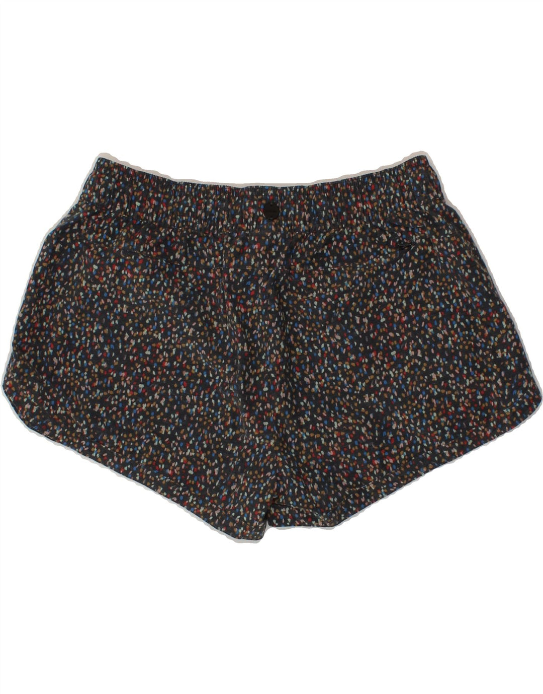 PRANA Womens Sport Shorts UK 8 Small Black Flecked Vintage Prana and Second-Hand Prana from Messina Hembry 