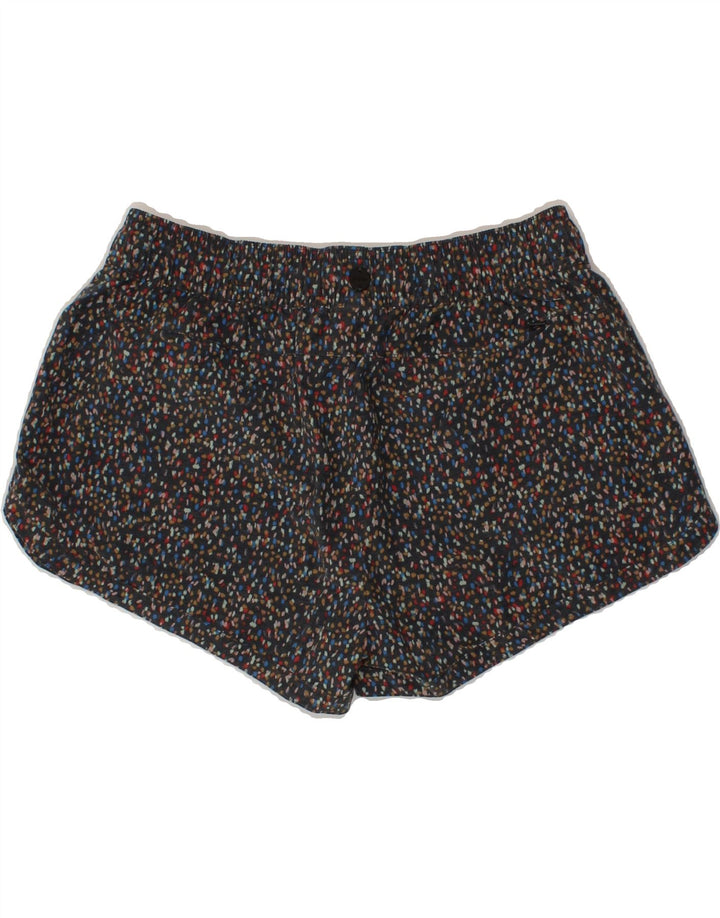 PRANA Womens Sport Shorts UK 8 Small Black Flecked Vintage Prana and Second-Hand Prana from Messina Hembry 