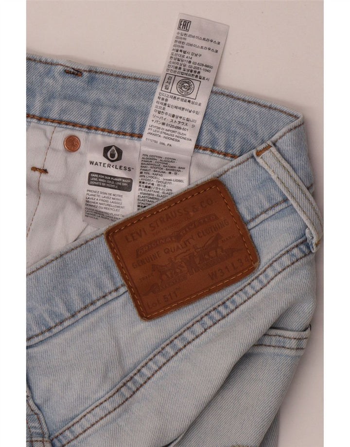 Męskie jeansy Levi's 511 Slim W31 L34 Niebieska bawełna