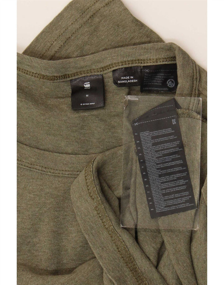 Męski top G-Star z długim rękawem, bawełna w kolorze khaki