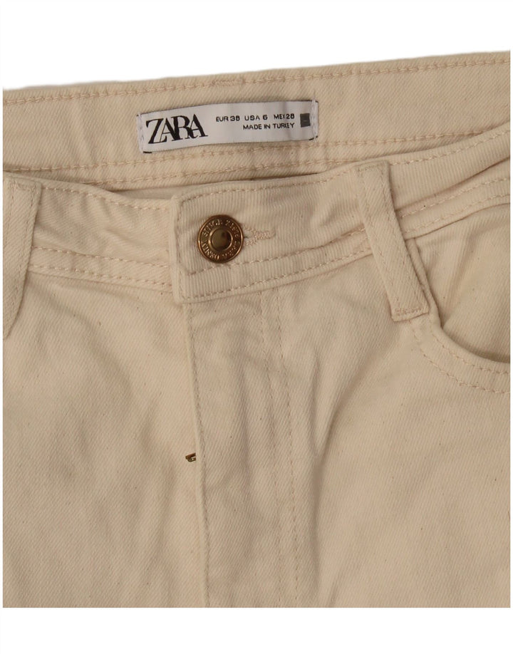 Dżinsy damskie Zara EU 38 Small W28 L33 Off White