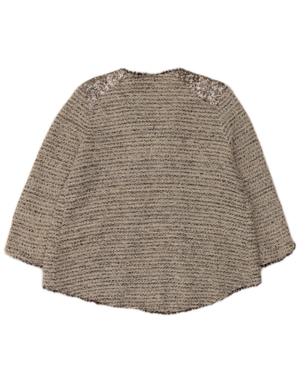 Sweter damski Zara Cardigan UK 14, duży, szary, bawełniany