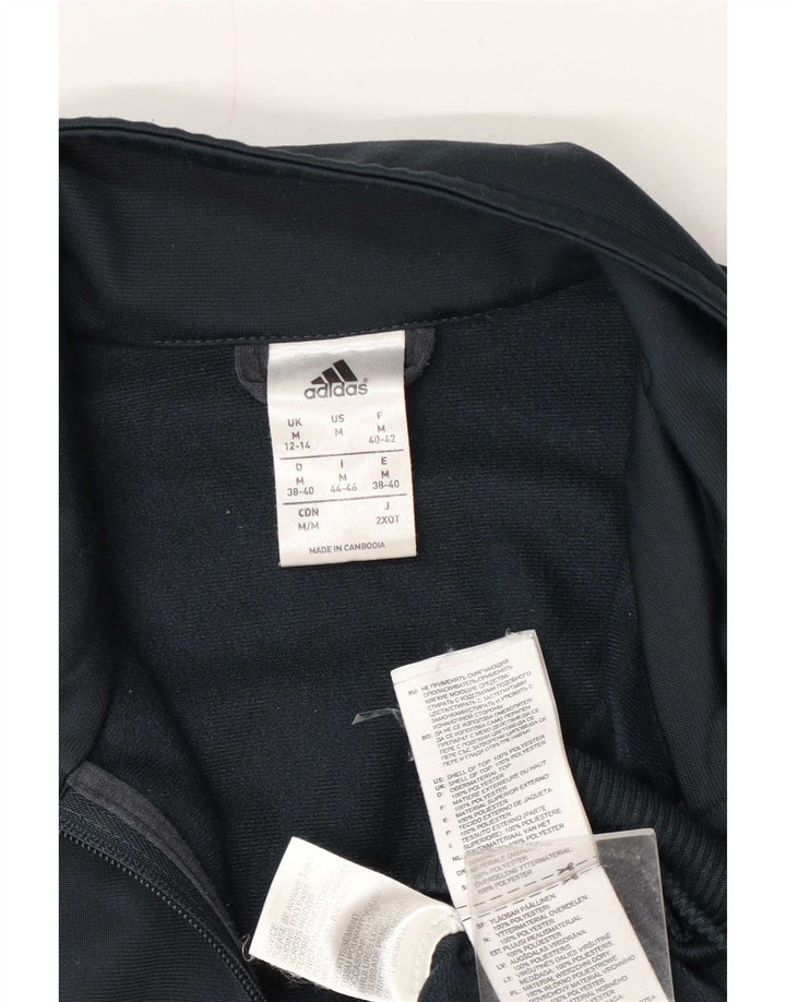 Damska bluza dresowa Adidas UK 12/14 Średni granatowy poliester
