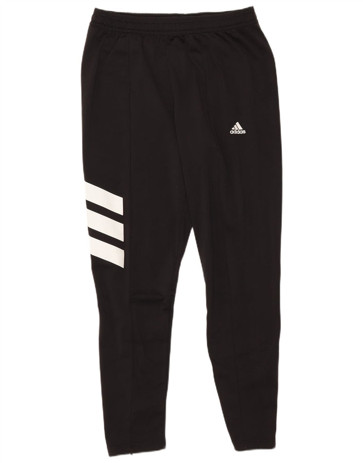 Męskie spodnie dresowe Adidas, duże, czarne, z blokami kolorów