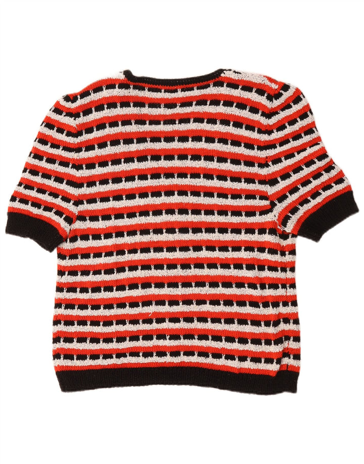 Sweter damski w stylu vintage, UK 14, w średnie, wielokolorowe paski