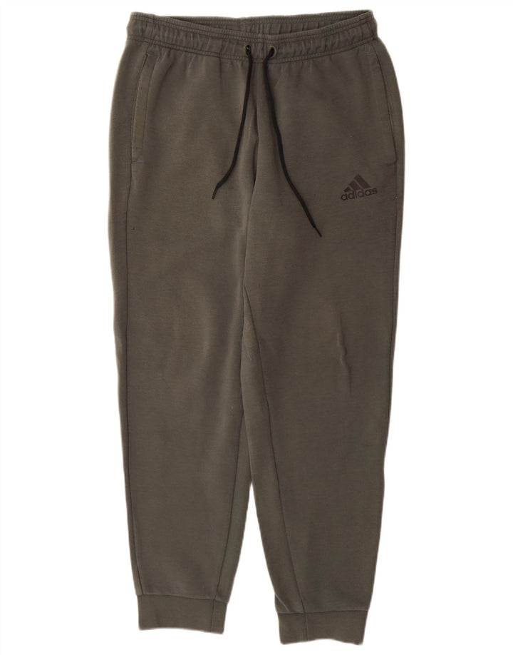 Adidas Męskie spodnie dresowe Joggery Średnia zielona bawełna