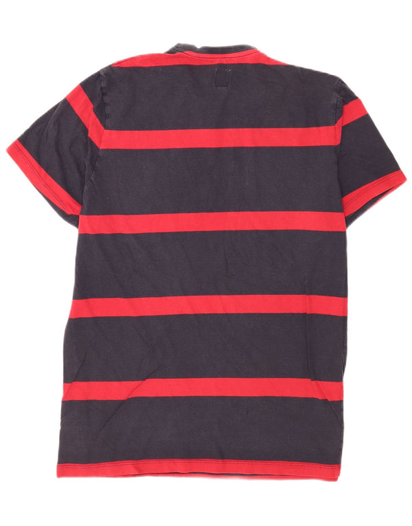 Męski T-shirt z grafiką Jack Wills, duży, bawełniany w granatowe paski