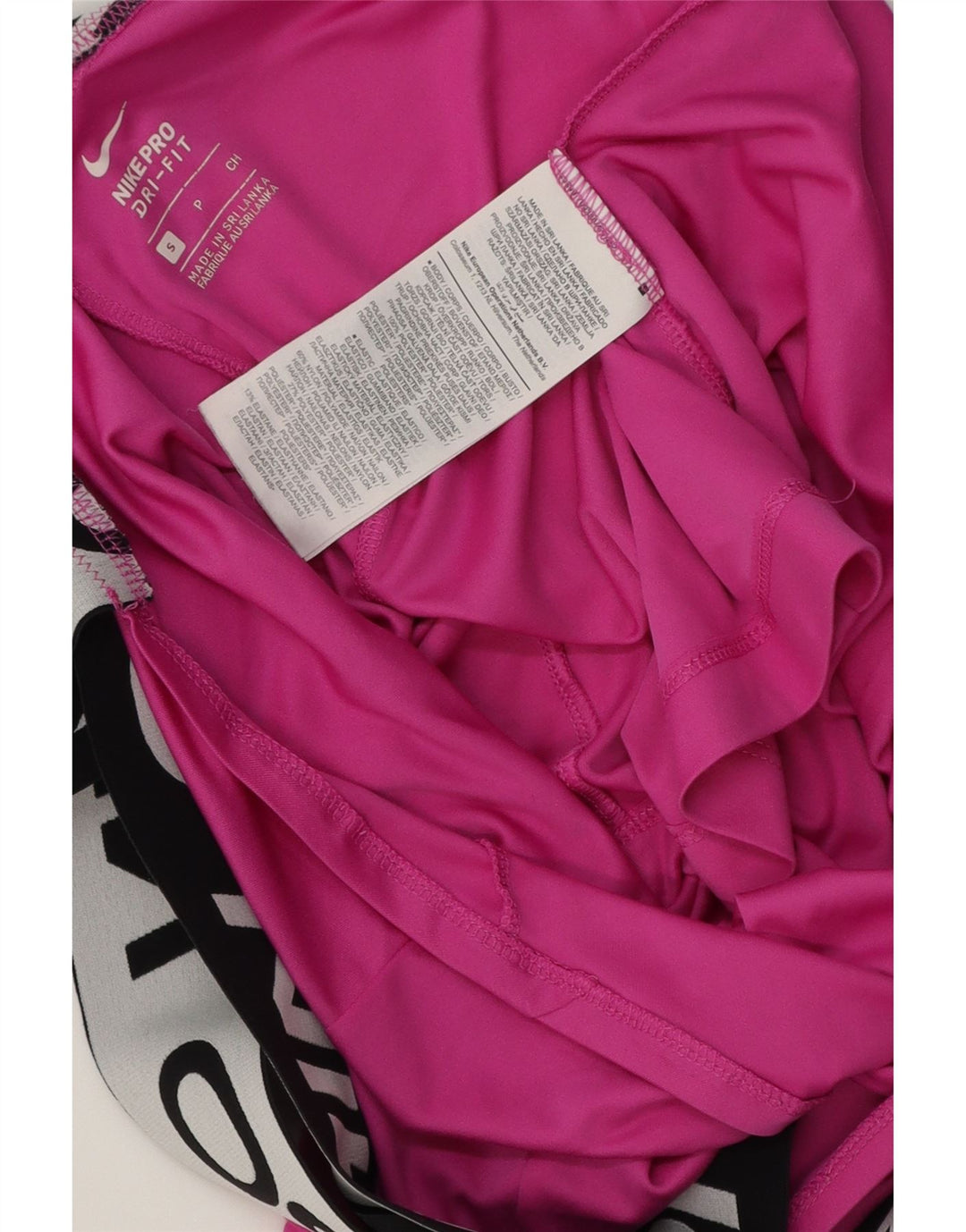 Damska kamizelka Nike Dri Fit Graphic Top UK 10 Mały różowy poliester z blokami kolorów