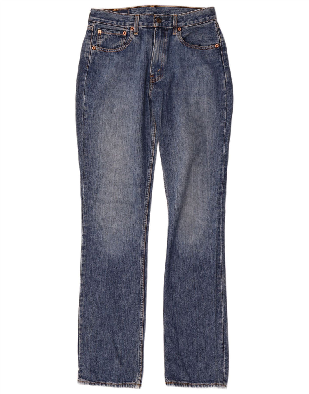 Damskie jeansy Levi's 595 Straight W31 L34 Niebieskie bawełniane