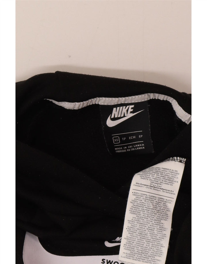 Damski sweter z kapturem Nike Graphic Oversize UK 6 XS, czarny poliester