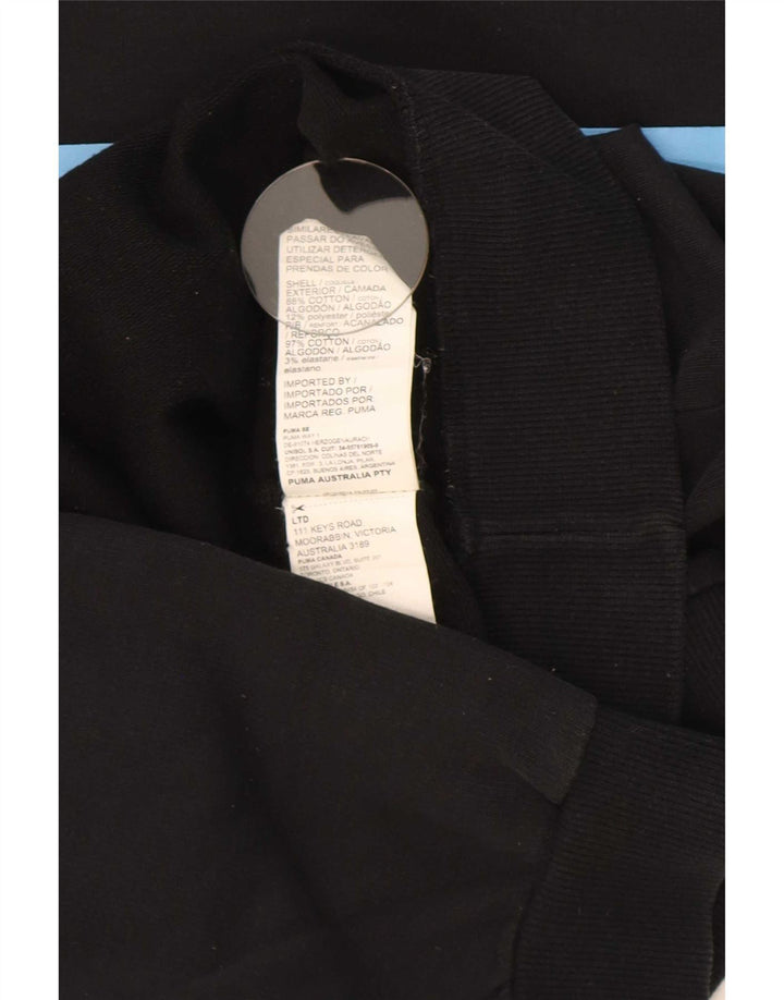 Męska bluza Puma, duża, czarna, z blokami kolorów, bawełniana