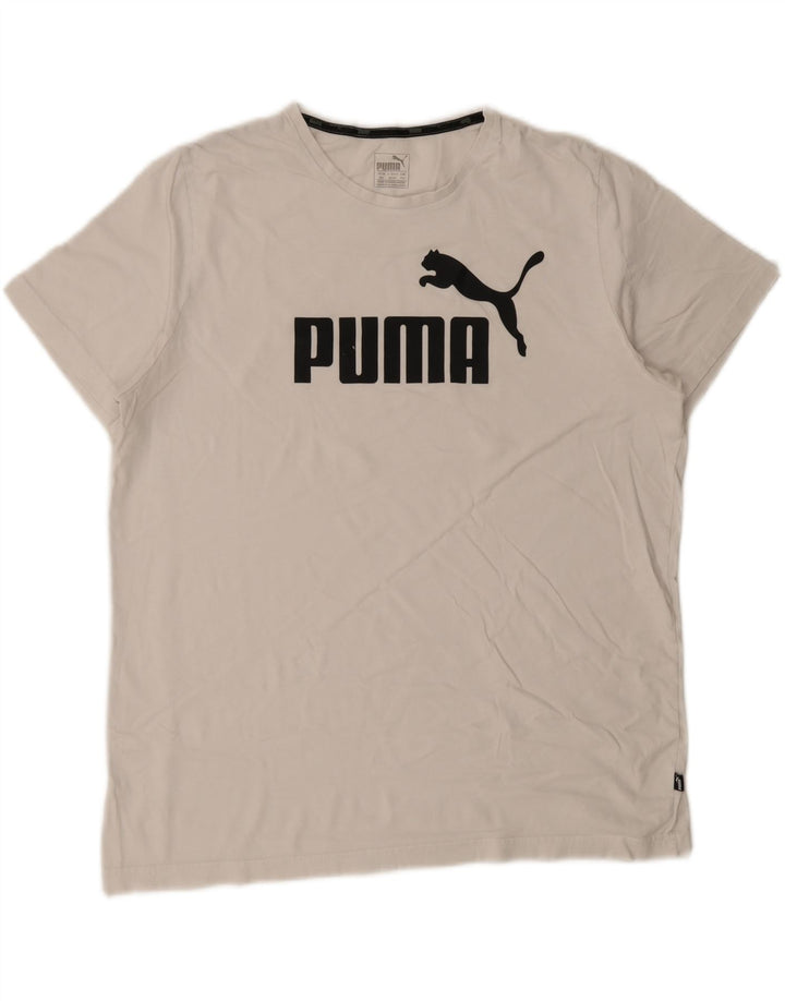 Męska koszulka z grafiką Puma Top 2XL w kolorze białym
