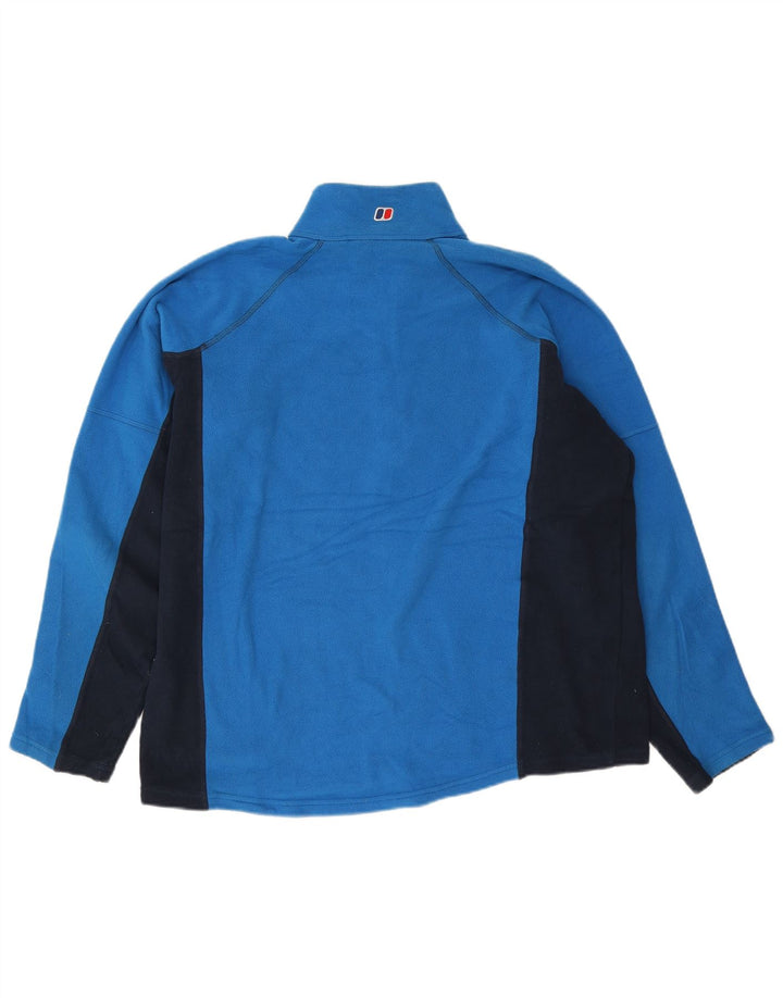 Męski sweter polarowy Berghaus z zamkiem błyskawicznym XL, niebieski, kolorowy poliester