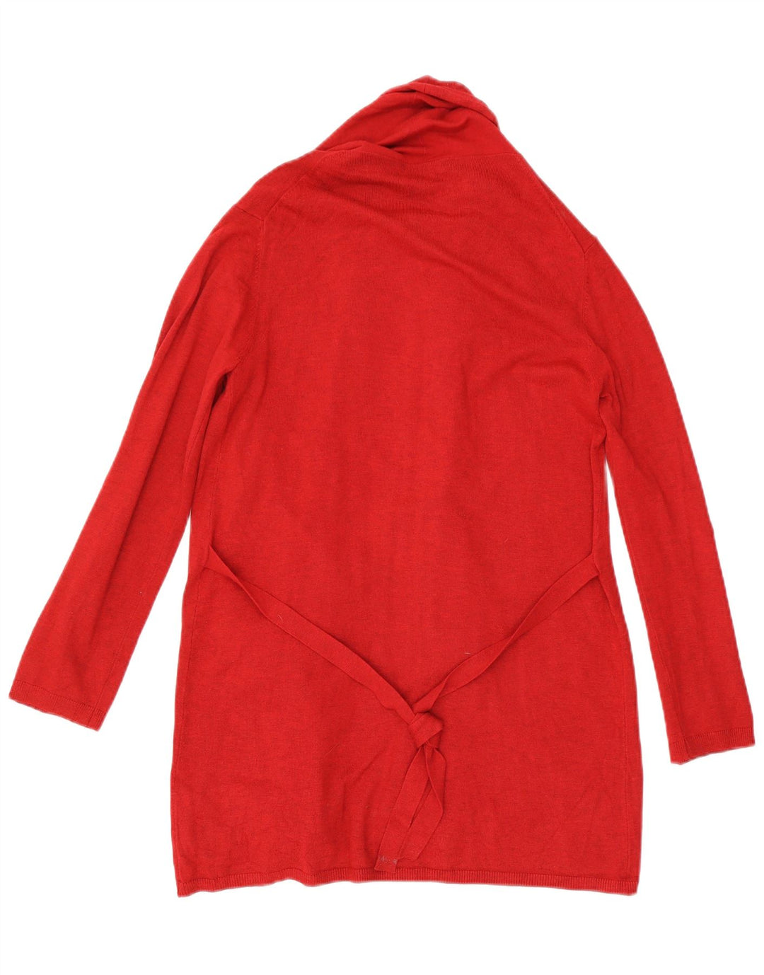 Damski sweter o przedłużonym fasonie Zara UK 12, średni czerwony, wiskoza