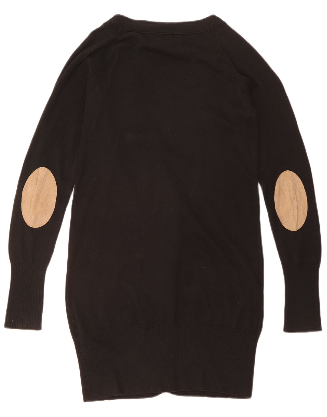 Damski sweter o przedłużonym fasonie ZARA UK 10, mały, czarny