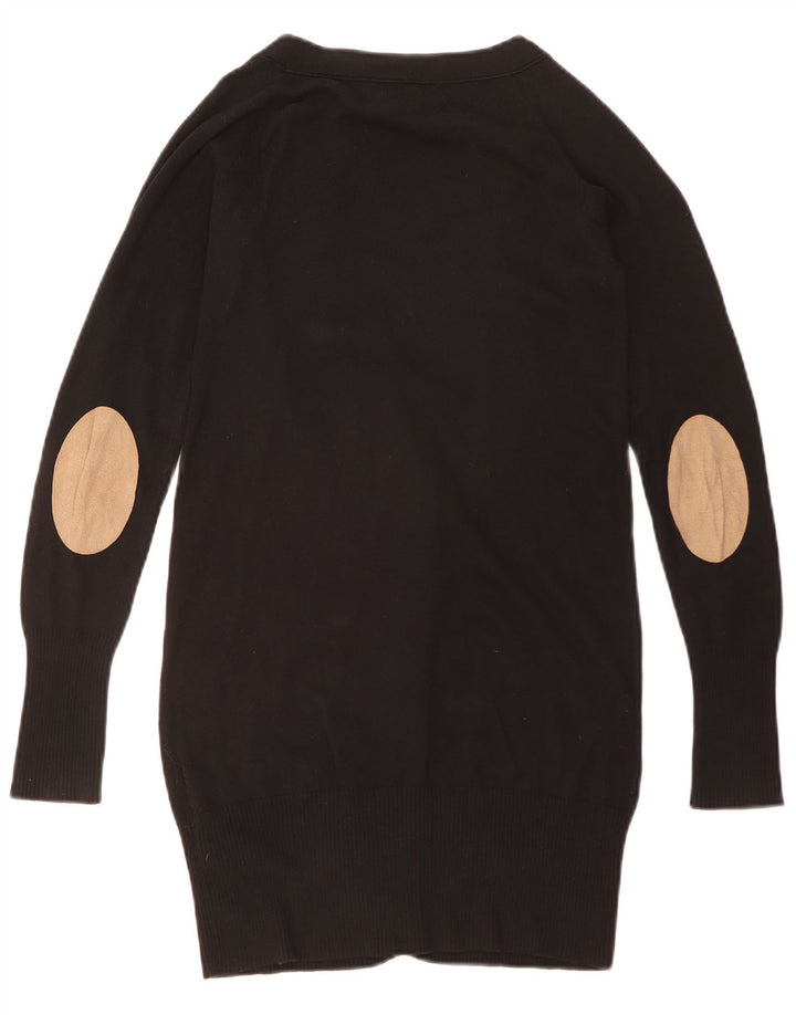 Damski sweter o przedłużonym fasonie ZARA UK 10, mały, czarny