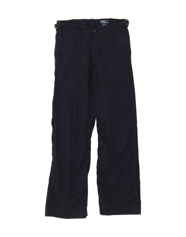POLO RALPH LAUREN Boys Chino Trousers 15-16 Years W28 L29 Navy Blue