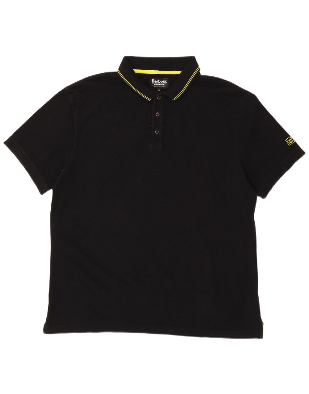Męska koszulka polo BARBOUR 2XL, czarna, bawełniana