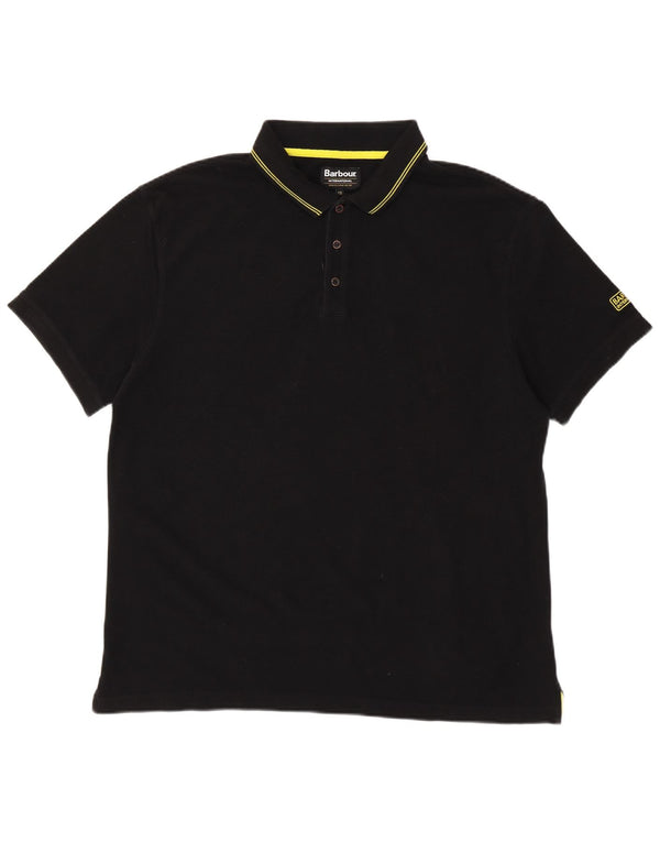 Męska koszulka polo BARBOUR 2XL, czarna, bawełniana