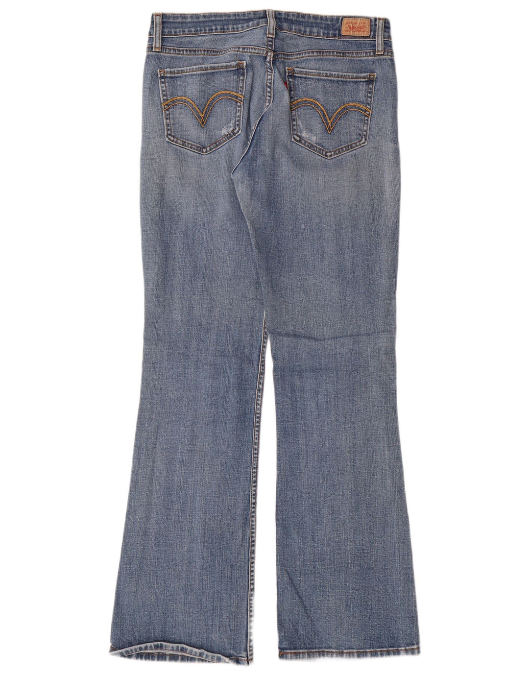 Damskie jeansy Levi's 518 Super Low Bootcut US 9 Medium W30 L31 Niebieska bawełna