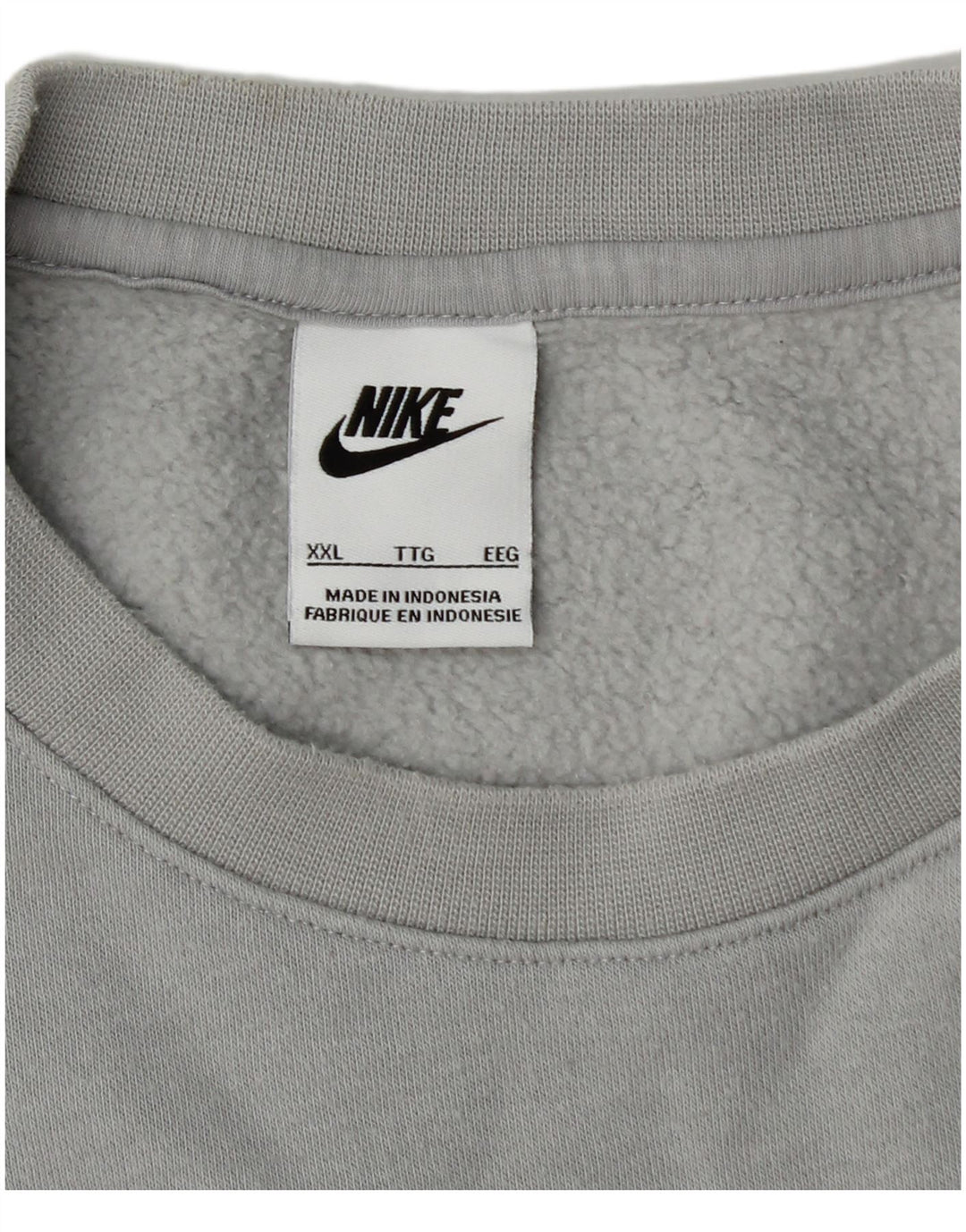 Męska bluza dresowa NIKE 2XL, szara, bawełniana