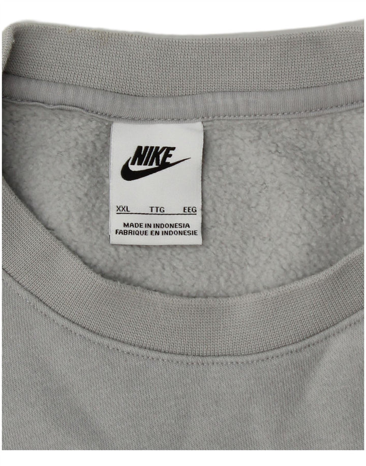 Męska bluza dresowa NIKE 2XL, szara, bawełniana