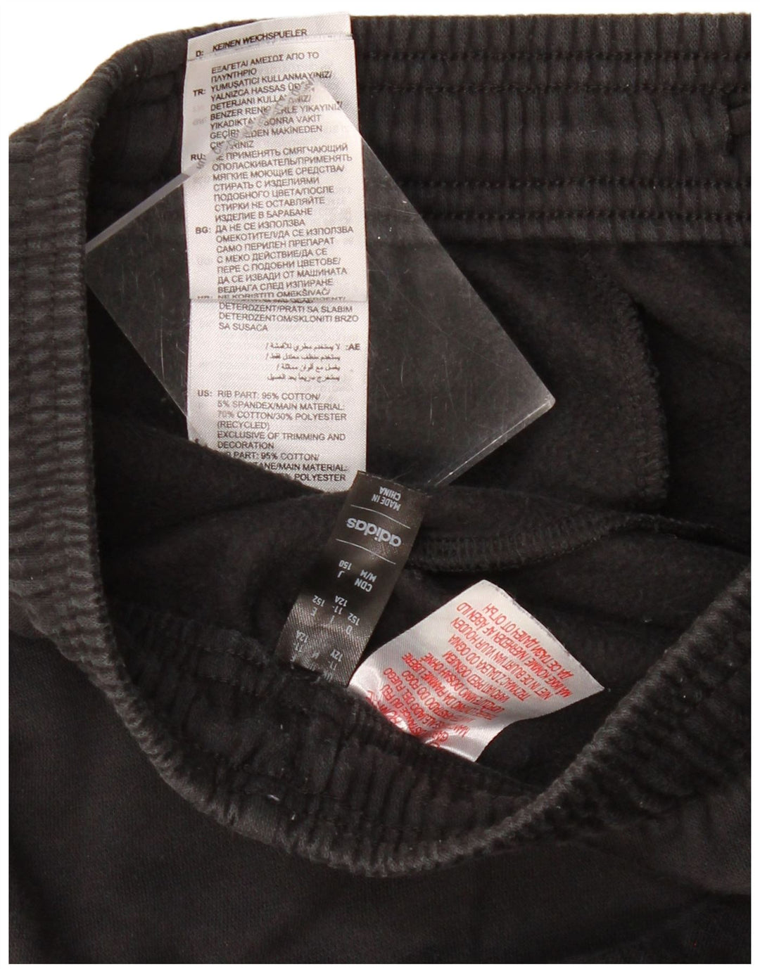 Chłopięce spodnie dresowe ADIDAS Joggers 11-12 lat, czarna bawełna