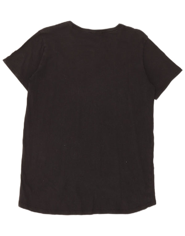 T-shirt damski Zara Top UK 16, duży, czarny