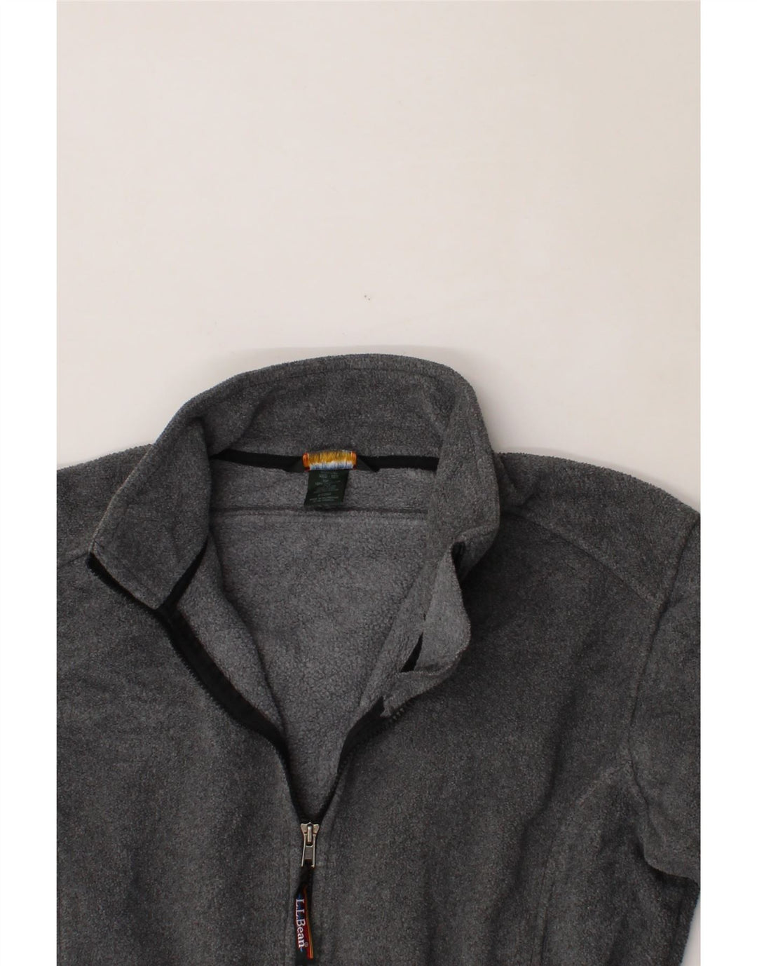 L.L.BEAN Womens Fleece Jumper UK 14 Medium Grey Polyester Vintage L.L.Bean and Second-Hand L.L.Bean from Messina Hembry 