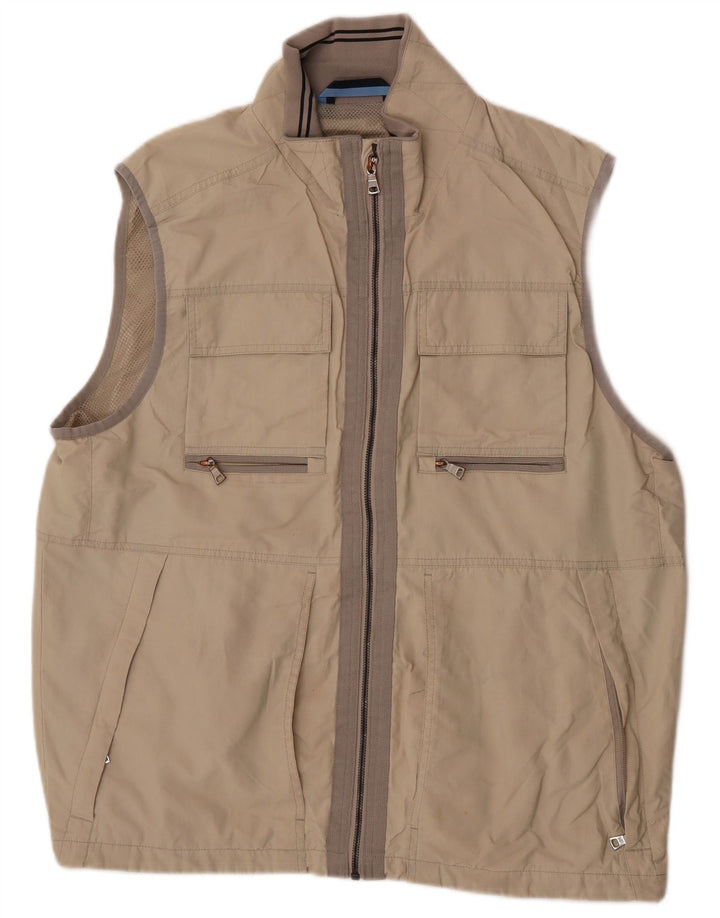 Kamizelka męska Marks & Spencer Blue Harbor Utility UK 40, duża, beżowa