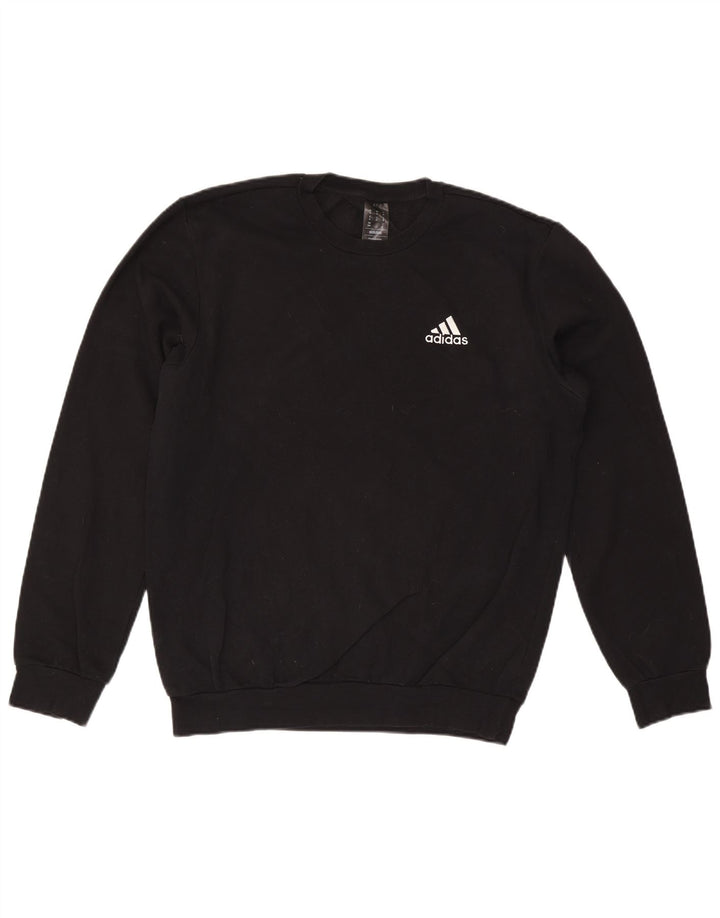 Męska bluza ADIDAS Sweter, średnia czarna, bawełniana
