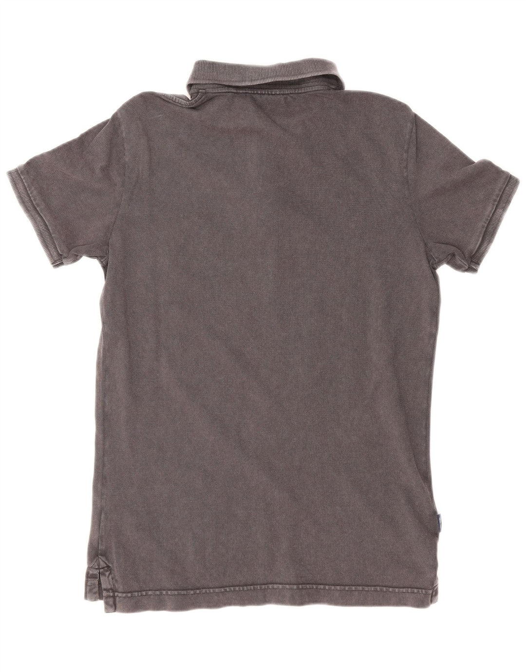 SUPERDRY Mens Polo Shirt Medium Grey Cotton