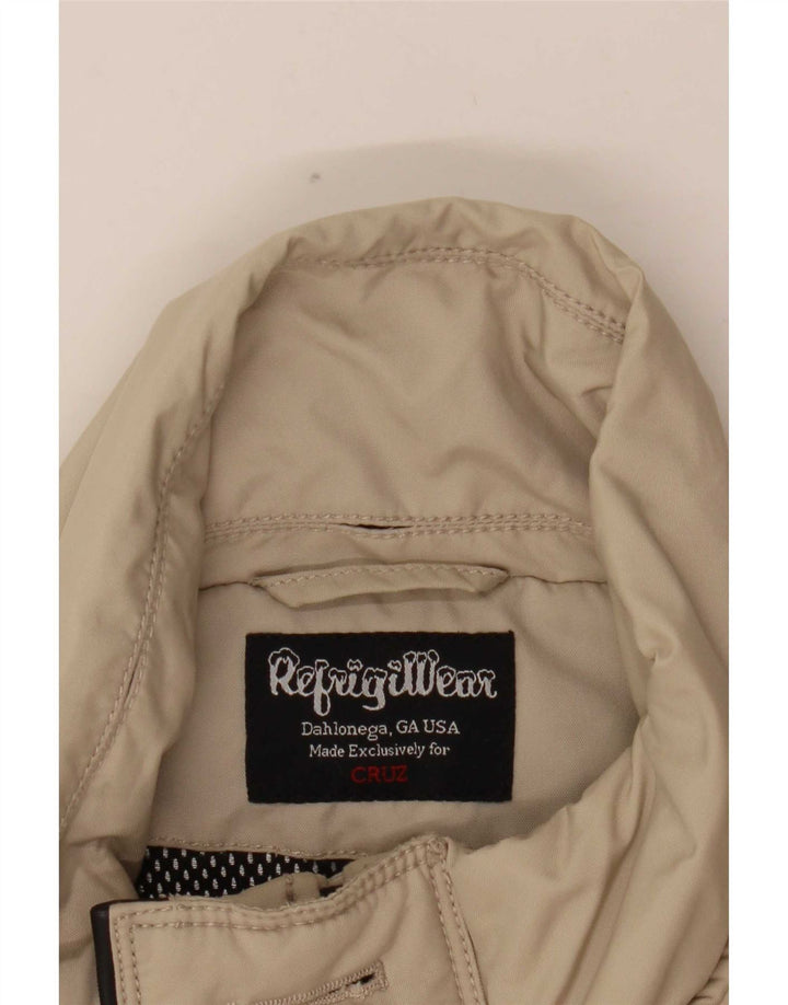Męska kurtka przeciwdeszczowa Refrigiwear UK 38 Średni beżowy nylon