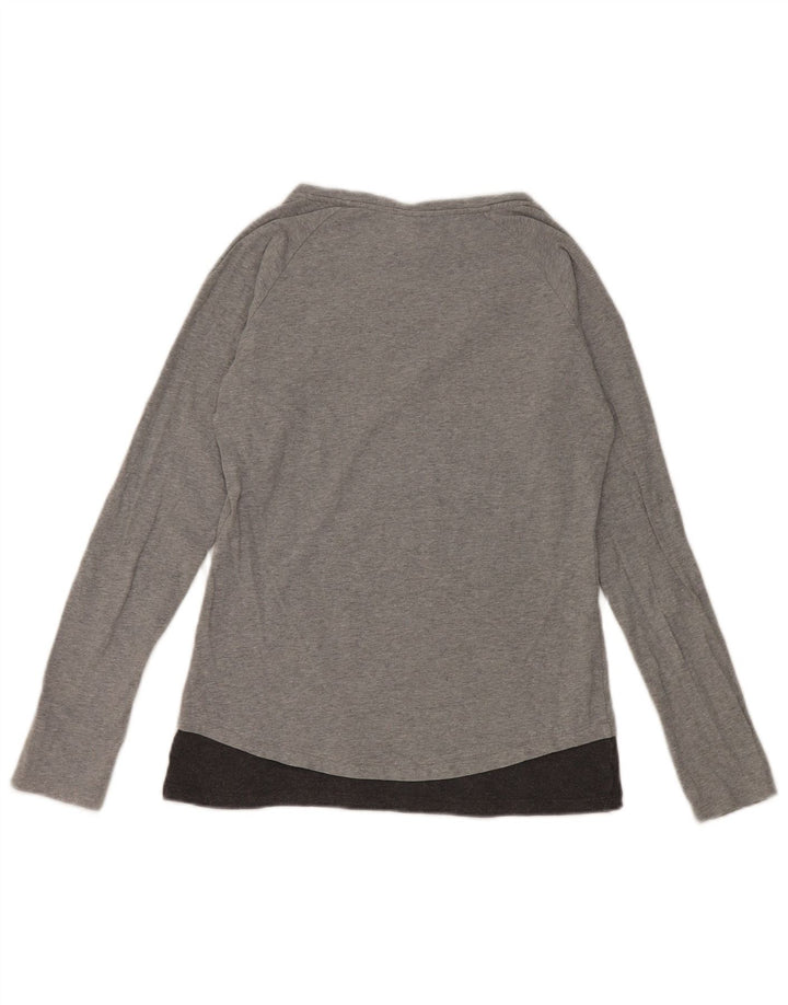 Damska koszulka Champion Heritage Fit Graphic Top z długim rękawem UK 12 Medium Grey