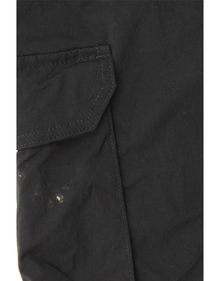 JACK & JONES Mens Cargo Tracksuit Trousers Joggers Large Black Nylon