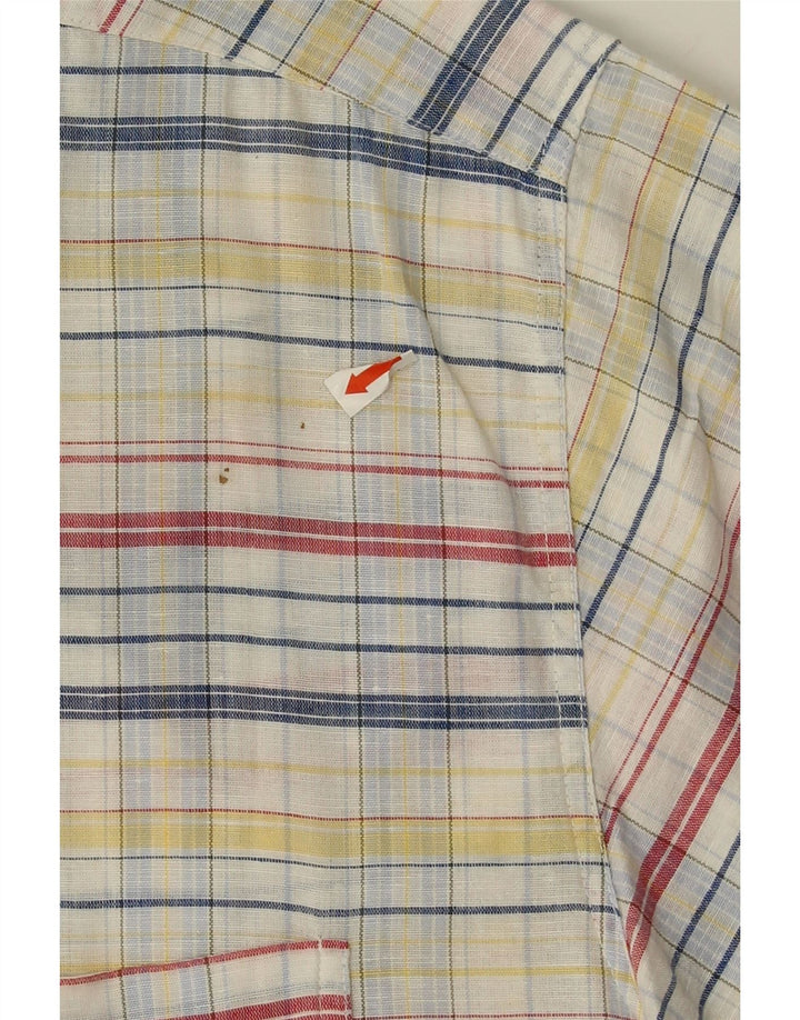 VINTAGE Mens Short Sleeve Shirt XL Multicoloured Striped Vintage Vintage and Second-Hand Vintage from Messina Hembry 