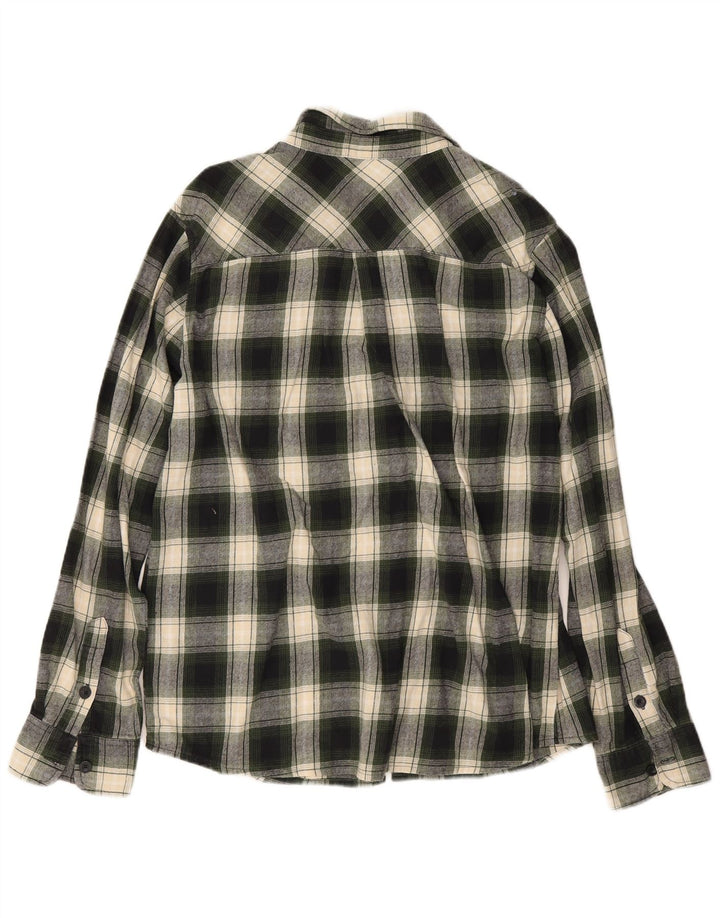 Męska koszula flanelowa Mountain Warehouse XL, bawełniana w zieloną kratkę