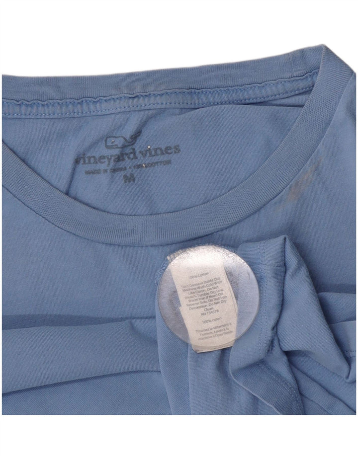 Męska koszulka z grafiką Vineyard Vines, bawełniana, średnia niebieska