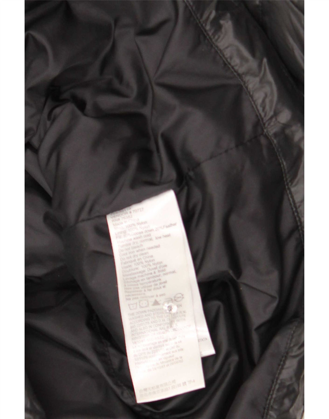 Damska wyściełana kurtka z kapturem Timberland UK 14 Średni czarny nylon