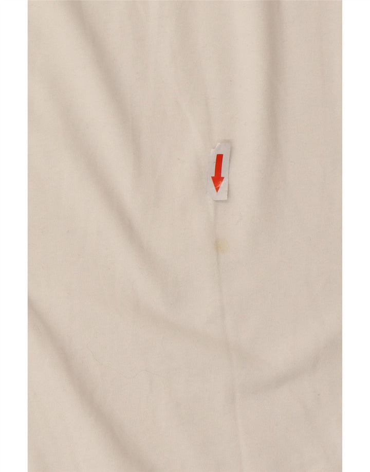 Męska kamizelka z grafiką Nike Dri Fit, średnia biała bawełna